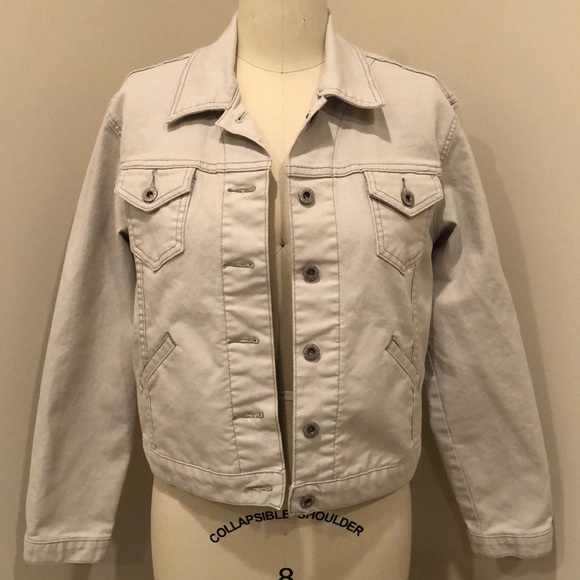 taupe denim jacket
